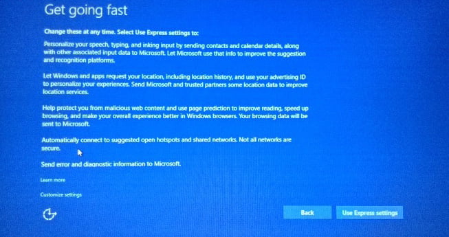 Windows 10 Get Going Fast