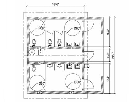 dimensions of a bathroom