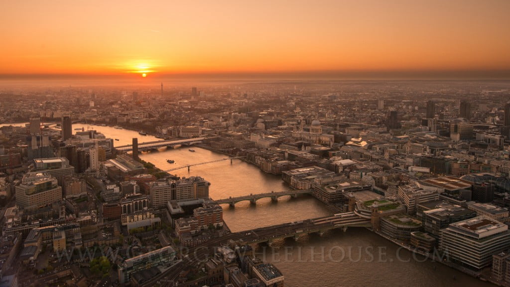 The Shard sunset