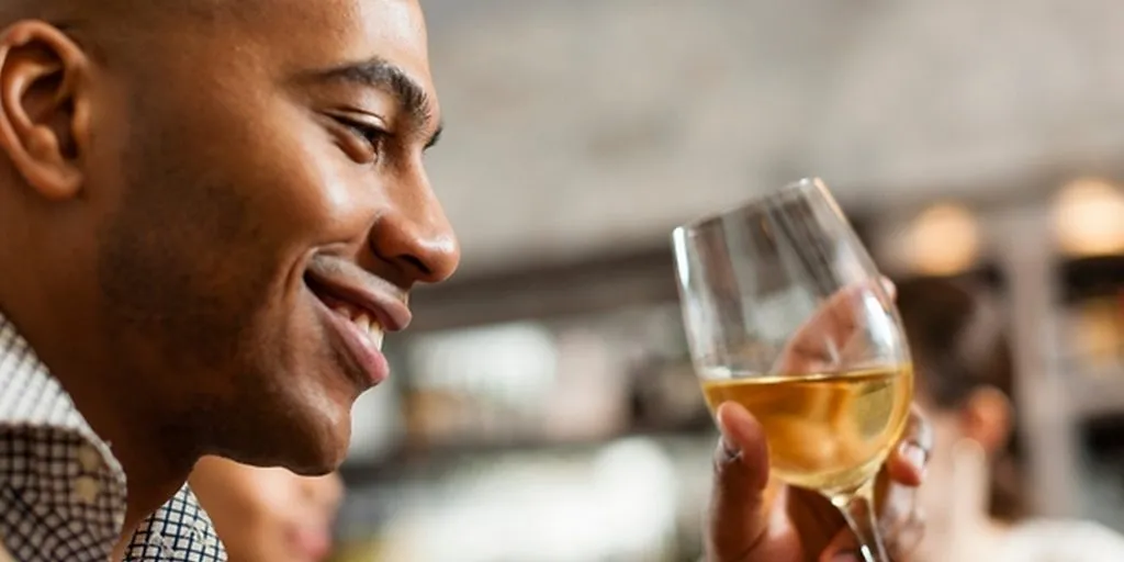 Black Man Drinking Wine 1024x512
